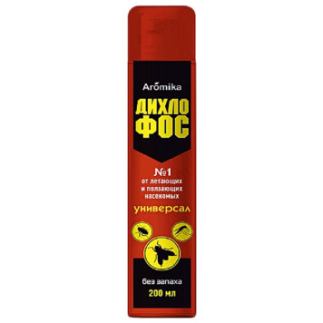 Дихлофос Aromika от летающ.и ползающих красный