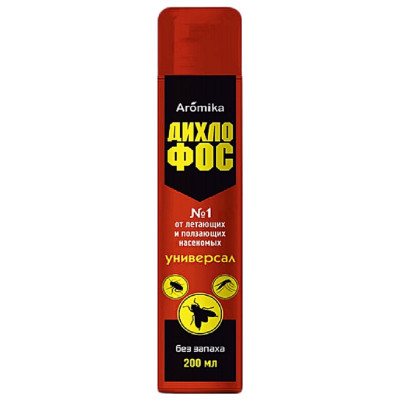 Дихлофос Aromika от летающ.и ползающих красный