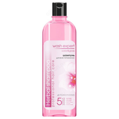 Шампунь для волос Wash Expert Color & gloss, 500 мл-1