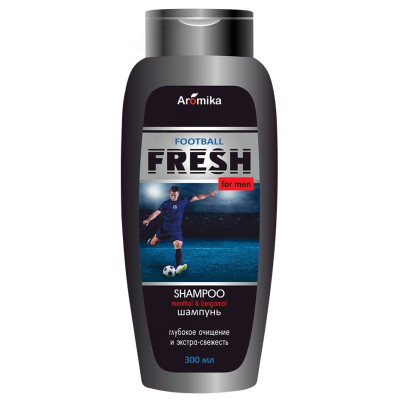 Шампунь для волос Aromika Fresh Football,  для мужчин, 300 мл