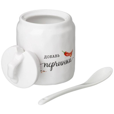 Баночка для специй с ложкой 'Crumpled' 7.5х7.5х10.5см 220мл ARTI-M 157-216-2