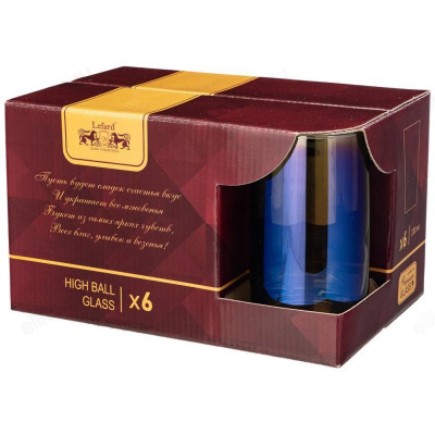 Стакан набор 6шт Времена года 330мл 194-590-1