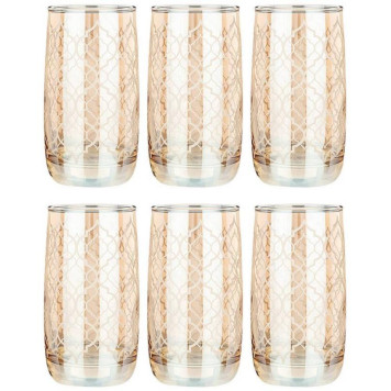 Набор стаканов из 6 шт 'Бакарра мед' 330мл ARTI-M 194-625