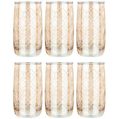 Набор стаканов из 6 шт 'Бакарра мед' 330мл ARTI-M 194-625