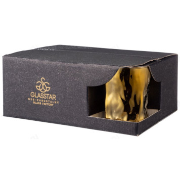 Стакан набор 6шт Черное золото 300мл 194-719-1