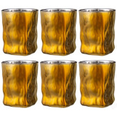 Стакан набор 6шт Черное золото 300мл 194-719