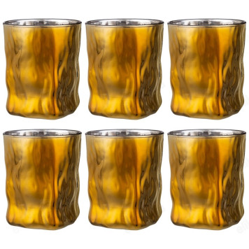 Стакан набор 6шт Черное золото 300мл 194-719