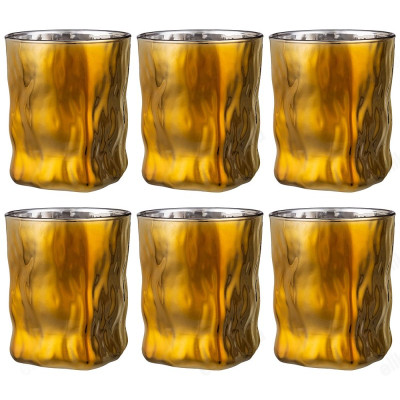 Стакан набор 6шт Черное золото 300мл 194-719