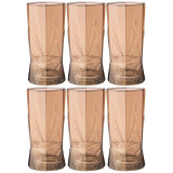 Набор стаканов из 6шт 'Roch' гречишный мед 450мл ARTI-M 194-922