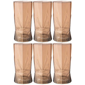 Набор стаканов из 6шт 'Roch' гречишный мед 450мл ARTI-M 194-922