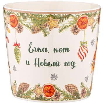 Кружка lefard 'Елка, кот и новый год' 400мл ARTI-M 260-994-2