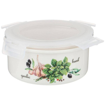 Салатник с пластик.крышкой Lefard 'Секретные ингредиенты' 730мл, круглый ARTI-M 263-1196-3