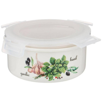 Салатник с пластик.крышкой Lefard 'Секретные ингредиенты' 730мл, круглый ARTI-M 263-1196-4