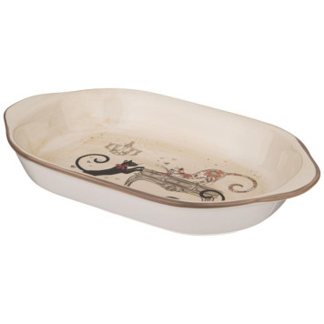 Блюдо-шубница 'Парижские коты' 28х17.5х4.5см ARTI-M 358-1731-2