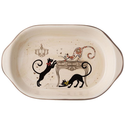 Блюдо-шубница 'Парижские коты' 28х17.5х4.5см ARTI-M 358-1731