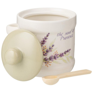 Емкость для сыпучих продуктов с ложкой 'Душа прованса' 13х11х12см 300мл ARTI-M 358-2070-2