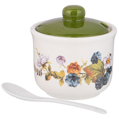 Сахарница с ложкой Agness 'Урожай' 10х9см 300мл ARTI-M 358-2087-2