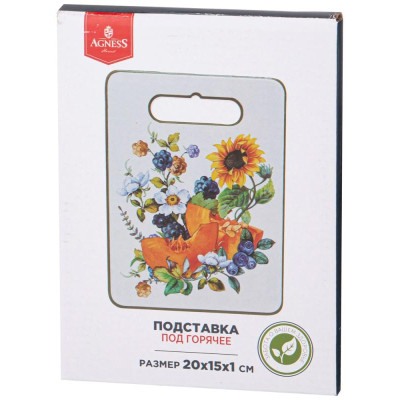 Подставка под горячее Agness 'Урожай' 20х15х1см ARTI-M 358-2088-1