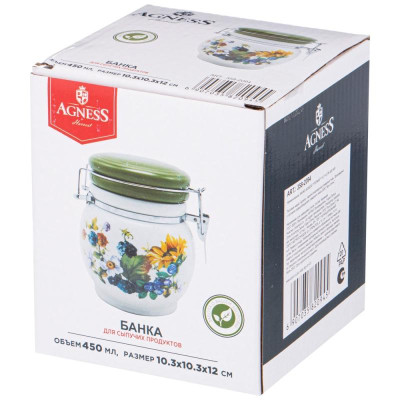 Банка Agness 'Урожай' 10.3х12см 450мл ARTI-M 358-2094-1