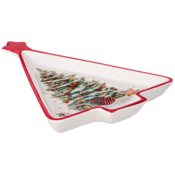 Блюдо Agness 'С Новым годом!' 26х20х3см (елка) ARTI-M 358-2113-2