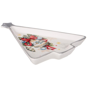 Блюдо Agness 'С Новым годом!' 26х20х3см (елка) ARTI-M 358-2114-2