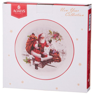 Тарелка закусочная Agness 'С Новым годом!' 21см ARTI-M 358-2136-1