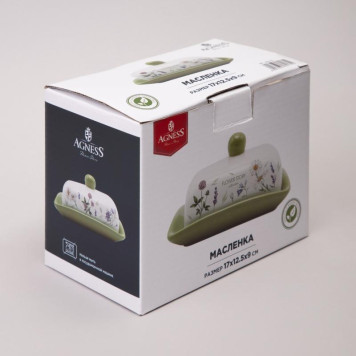 Масленка Agness 'FLOWER STORY' 17х12.5х8.5см ARTI-M 358-2175-1