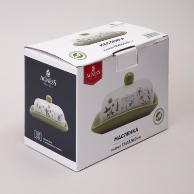 Масленка Agness 'FLOWER STORY' 17х12.5х8.5см ARTI-M 358-2175-2