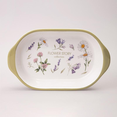 Блюдо-шубница Agness 'Flower story' 28х17.5х4.5см ARTI-M 358-2190