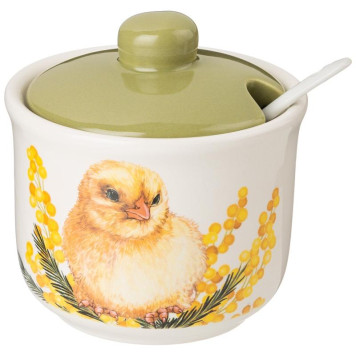 Сахарница с ложкой Agness 'Sunday' 10х9.5см 300мл ARTI-M 358-2213