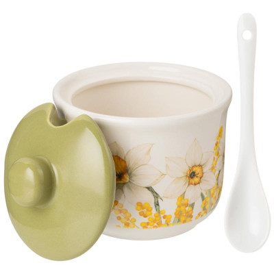 Сахарница с ложкой Agness 'Sunday' 10х9.5см 300мл ARTI-M 358-2213-3