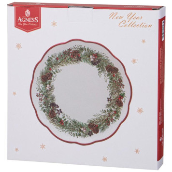 Тарелка обеденная Agness “Celebration' 24.5х2.5см ARTI-M 358-2257-1