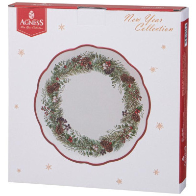 Тарелка обеденная Agness “Celebration' 24.5х2.5см ARTI-M 358-2257-1