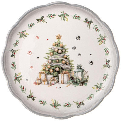 Тарелка обеденная Agness “С новым годом!' 24.5х2.5см ARTI-M 358-2264