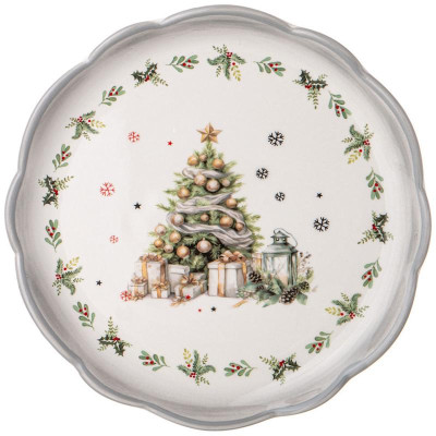 Тарелка закусочная Agness “С новым годом!' 20.3х2см ARTI-M 358-2265