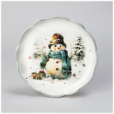 Тарелка закусочная Agness 'С новым годом!' 20.3х2см ARTI-M 358-2266