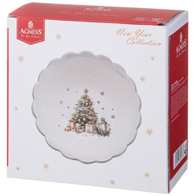 Салатник Agness “С новым годом!' 20.5х7.5см ARTI-M 358-2267-1