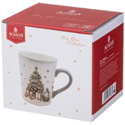 Кружка Agness “С новым годом!' 12.2х8.8х10см 320мл ARTI-M 358-2268-2