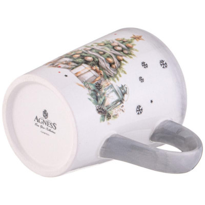 Кружка Agness “С новым годом!' 12.2х8.8х10см 320мл ARTI-M 358-2268-4