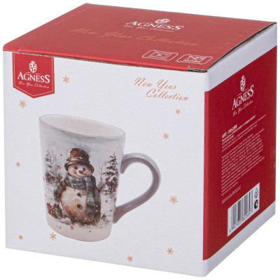 Кружка Agness “С новым годом!' 12.2х8.8х10см 320мл ARTI-M 358-2269-1