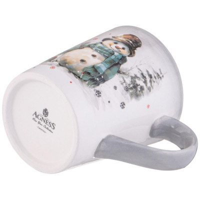 Кружка Agness “С новым годом!' 12.2х8.8х10см 320мл ARTI-M 358-2269-3
