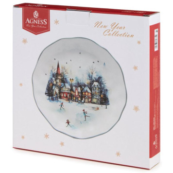 Тарелка закусочная Agness 'С новым годом!' 23х3.5см ARTI-M 358-2335-3