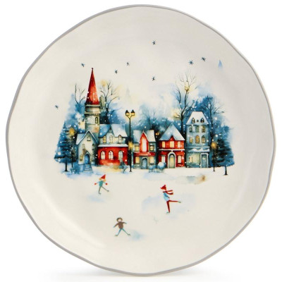 Тарелка закусочная Agness 'С новым годом!' 17х3см ARTI-M 358-2336