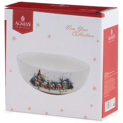 Салатник Agness 'С новым годом!' 16.5х6см ARTI-M 358-2337-5