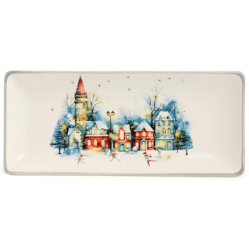 Блюдо сервировочное Agness 'С новым годом!' 28х12х3см ARTI-M 358-2339-1