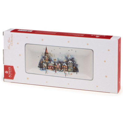 Блюдо сервировочное Agness 'С новым годом!' 28х12х3см ARTI-M 358-2339-4