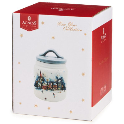 Банка Agness 'С новым годом!' 10х14см 500мл ARTI-M 358-2341-4