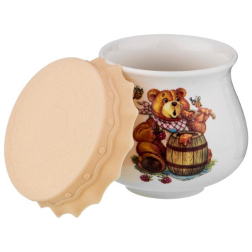 Банка д/меда с силиконовой крышкой 300мл ARTI-M 359-546-1