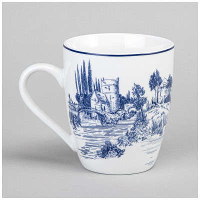 Набор кружек Lefard 'Novel' на дерев. подставке 4шт 380мл ARTI-M 577-217-6