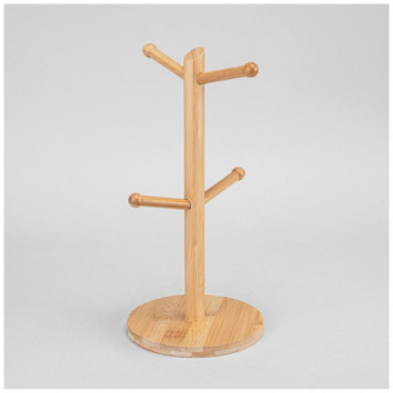 Набор кружек Lefard 'Novel' на дерев. подставке 4шт 380мл ARTI-M 577-217-8